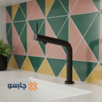 شیر ظرفشویی کسری مدل مینیمال مشکی
