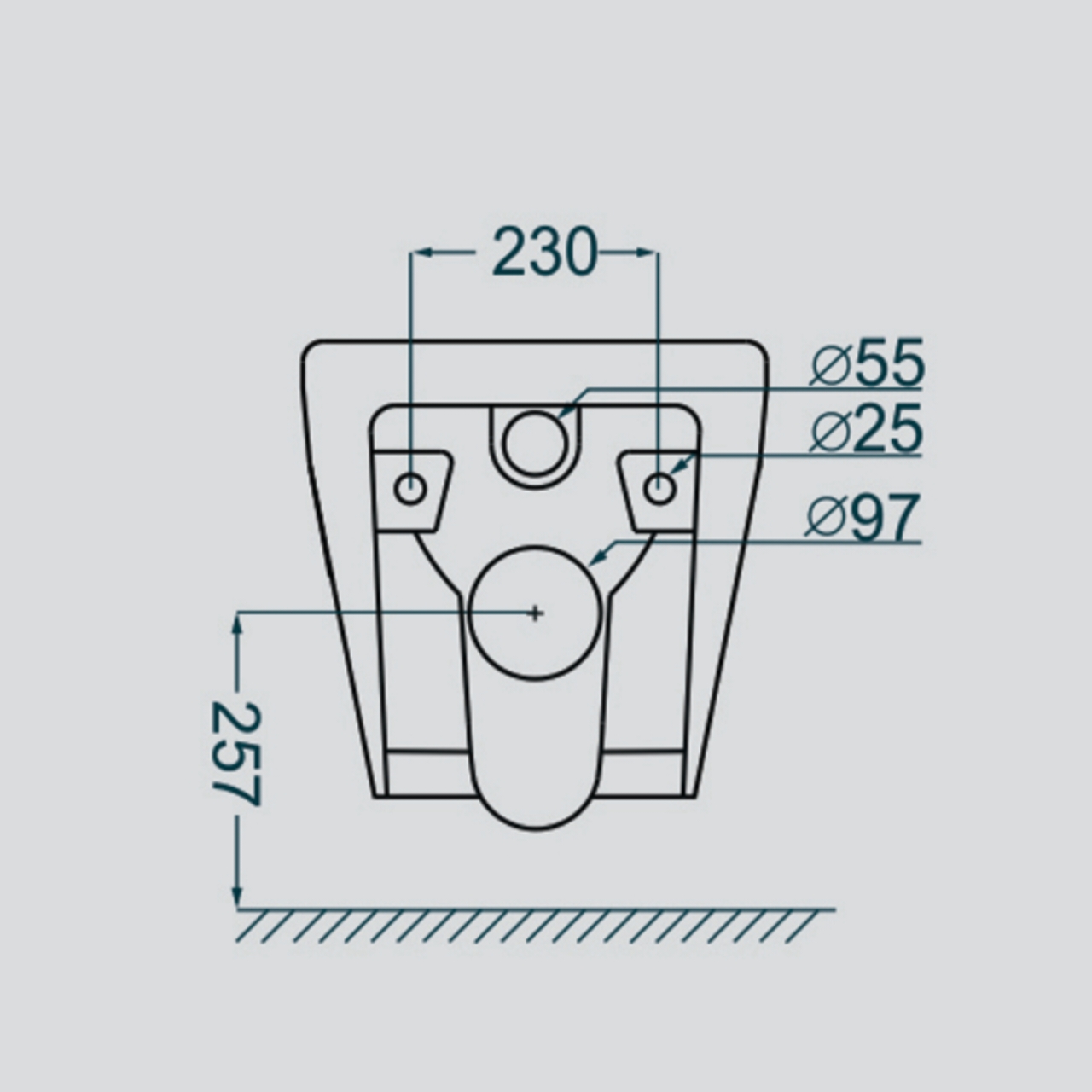 توالت فرنگی والهنگ گلسار مدل گاترین