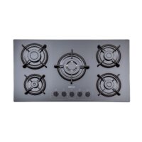 اجاق گاز صفحه ای شیشه‌ای استیل البرز مدل G 5968