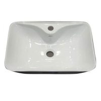 روشویی روکابینتی گاتریا مدل هما مستطیل شیر سرخود سفید