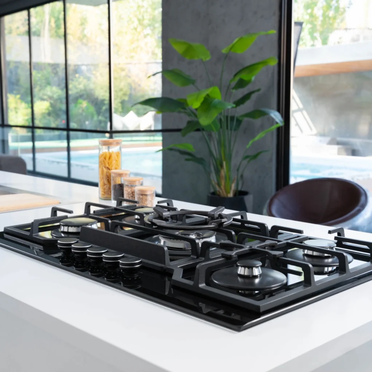اجاق گاز صفحه ای بیمکث مدل DG2204 مشکی
