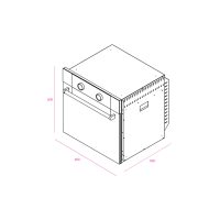 فر توکار برقی کن مدل اولیور Oliver مشکی