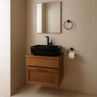 کابین روشویی چارسو مدل ترا بلک Tera Black 60