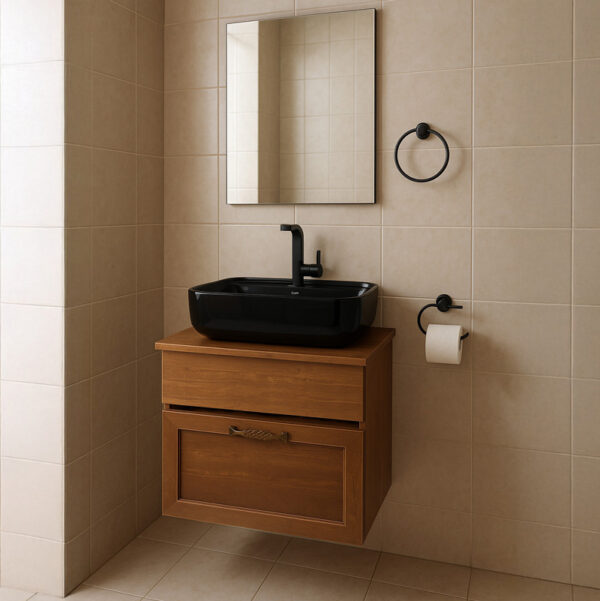 کابین روشویی چارسو مدل ترا بلک Tera Black 60