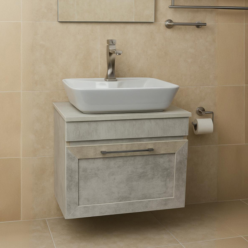 کابین روشویی چارسو مدل میرو طوسی Miro 60