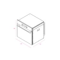 فر توکار برقی کن مدل کلر Keller-M مشکی استیل