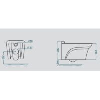 توالت فرنگی والهنگ گلسار مدل یونیک