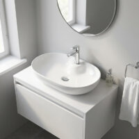 روشویی رو صفحه ای گاتریا مدل RG بیضی