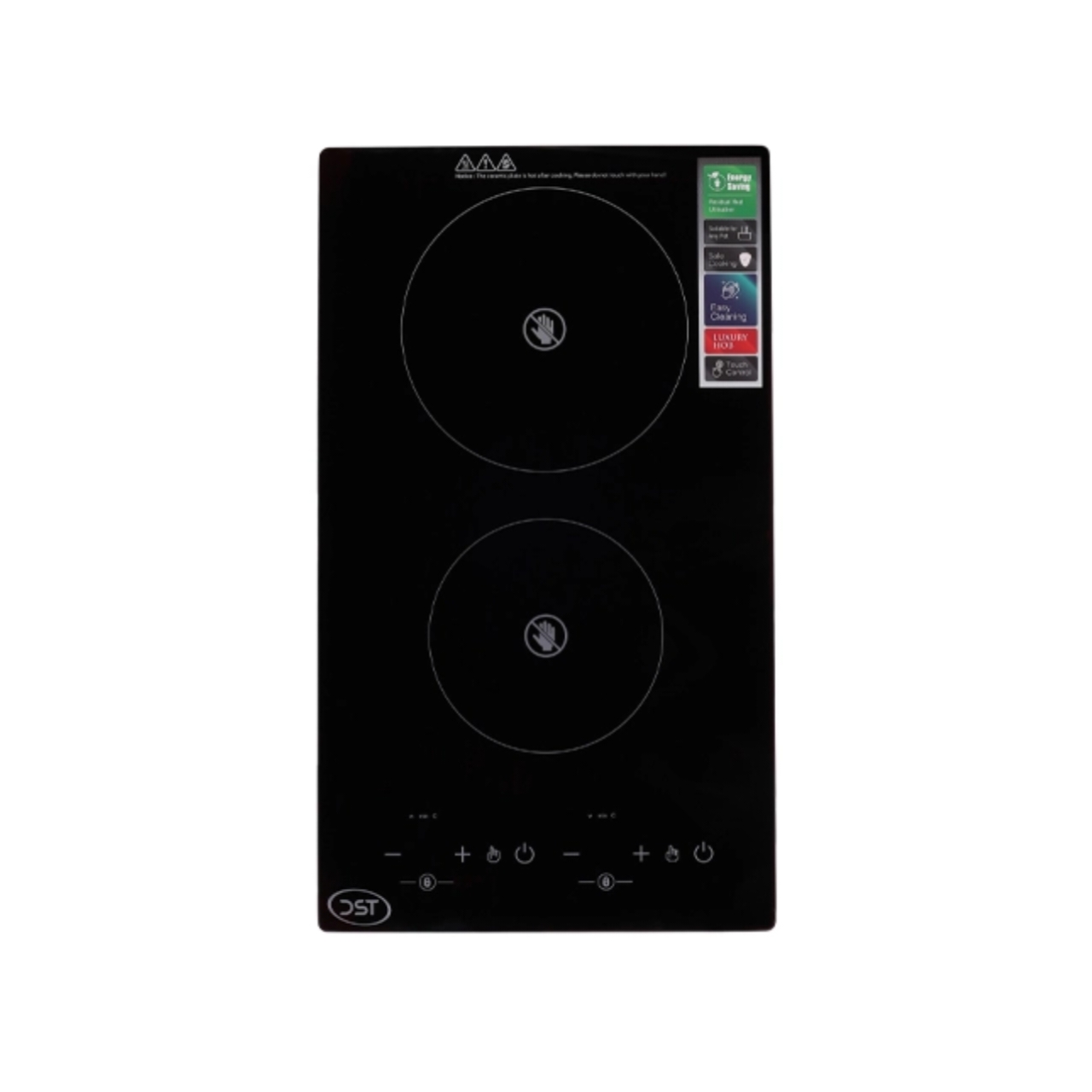 اجاق گاز برقی سرامیکی دو شعله DST مدل T2V-02
