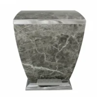 سطل هارمونی مدل آوا طرح سنگ طوسی کروم