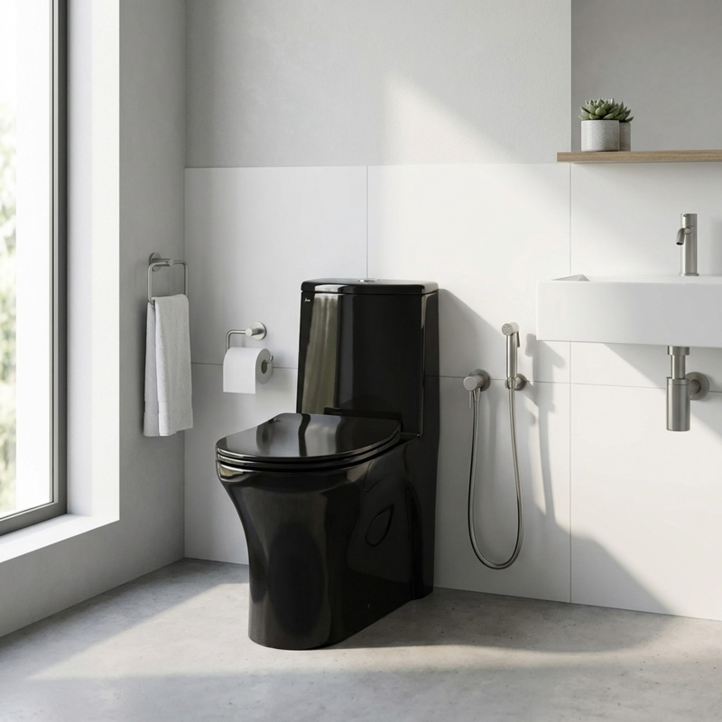 توالت فرنگی گاتریا مدل آرسیتا (Arsita) مشکی