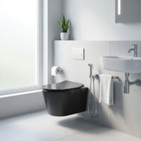 توالت فرنگی والهنگ گاتریا مدل لئو مشکی