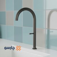 شیر ظرفشویی کسری مدل آکائو دودی مات