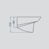 روشویی نیم پایه والهنگ گلسار مدل الیت