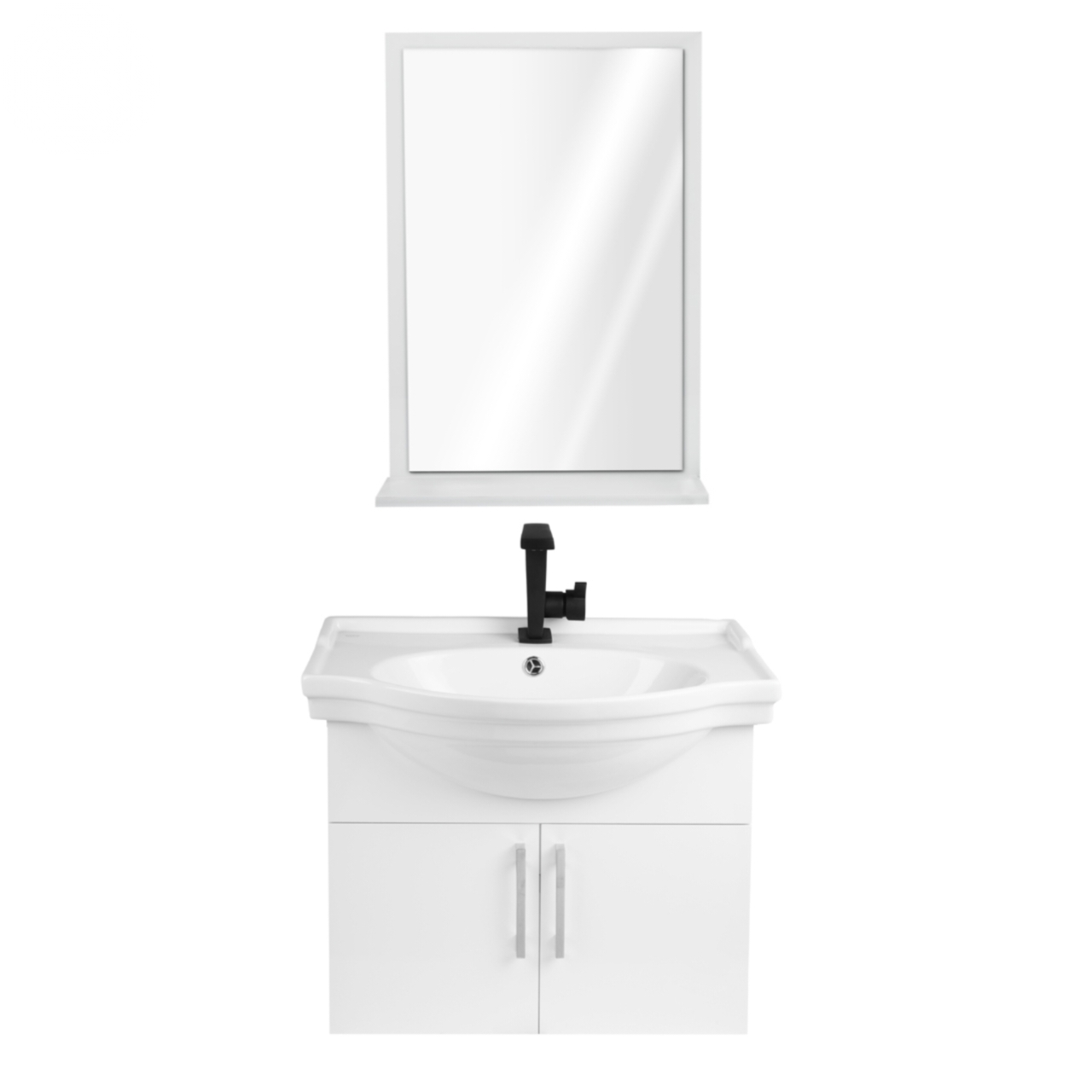 ست کابین روشویی و آینه چارسو مدل سرنا Serena (سایز 60)