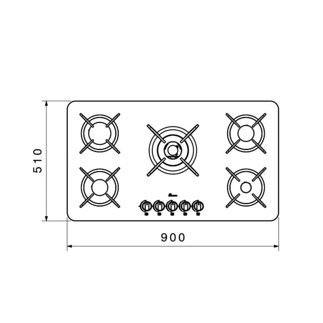 اجاق گاز صفحه ای بیمکث مدل BG-2205 دیفندی
