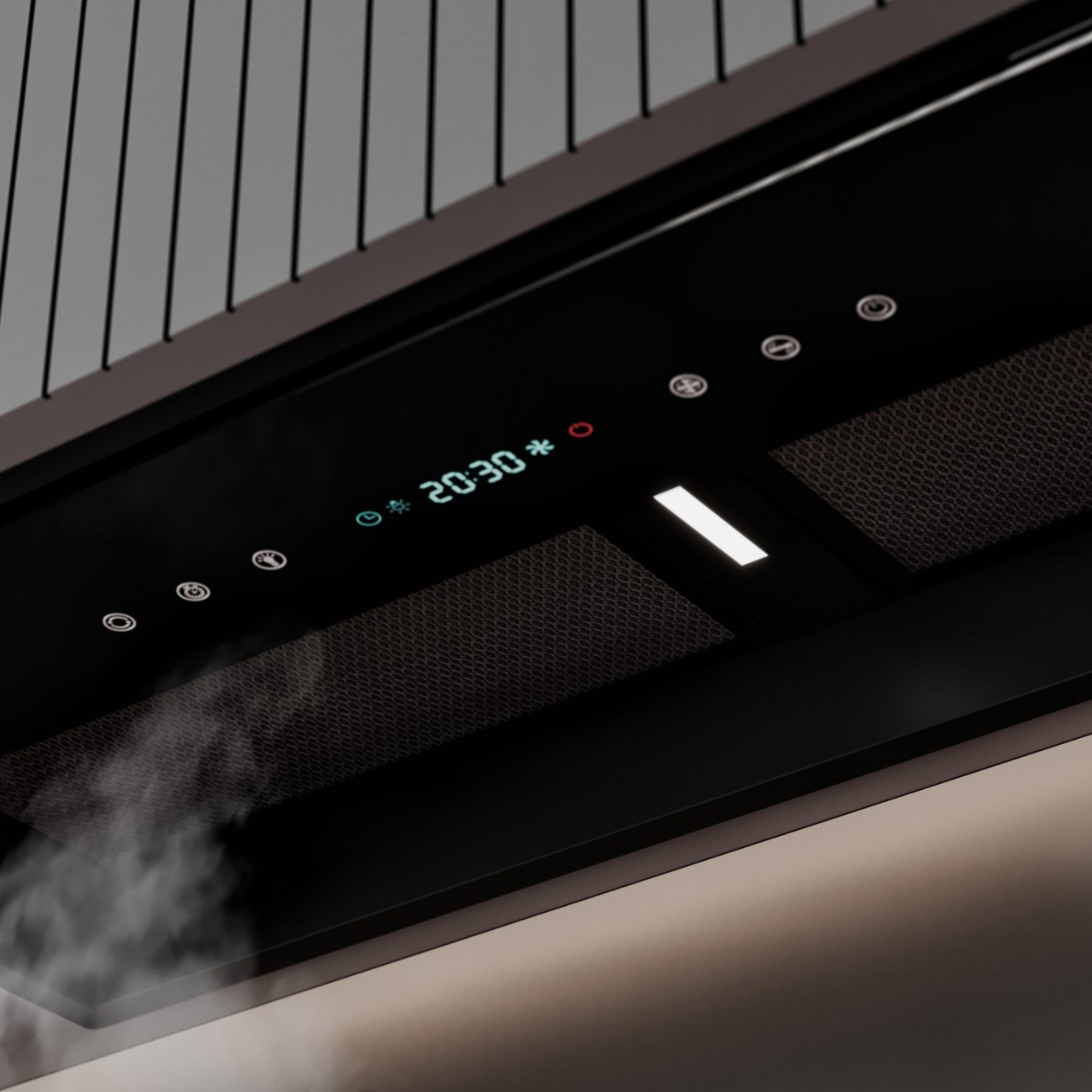 هود مخفی بیمکث مدل E101 سایز 70 مشکی