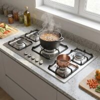 اجاق گاز صفحه ای استیل اخوان مدل V-32 ونوس