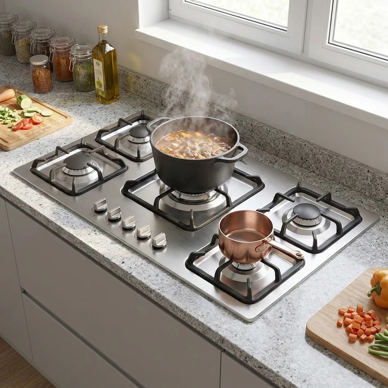 اجاق گاز صفحه ای استیل اخوان مدل V-32 ونوس