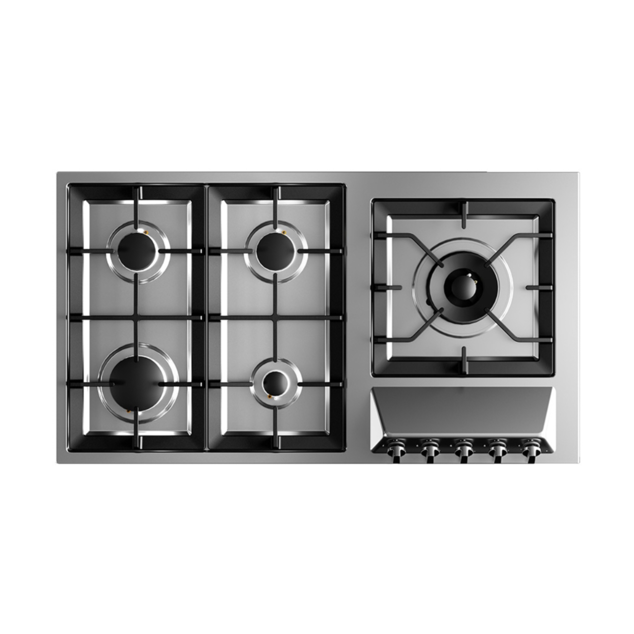 اجاق گاز صفحه ای استیل البرز مدل s5919 با قطعات ایتالیایی