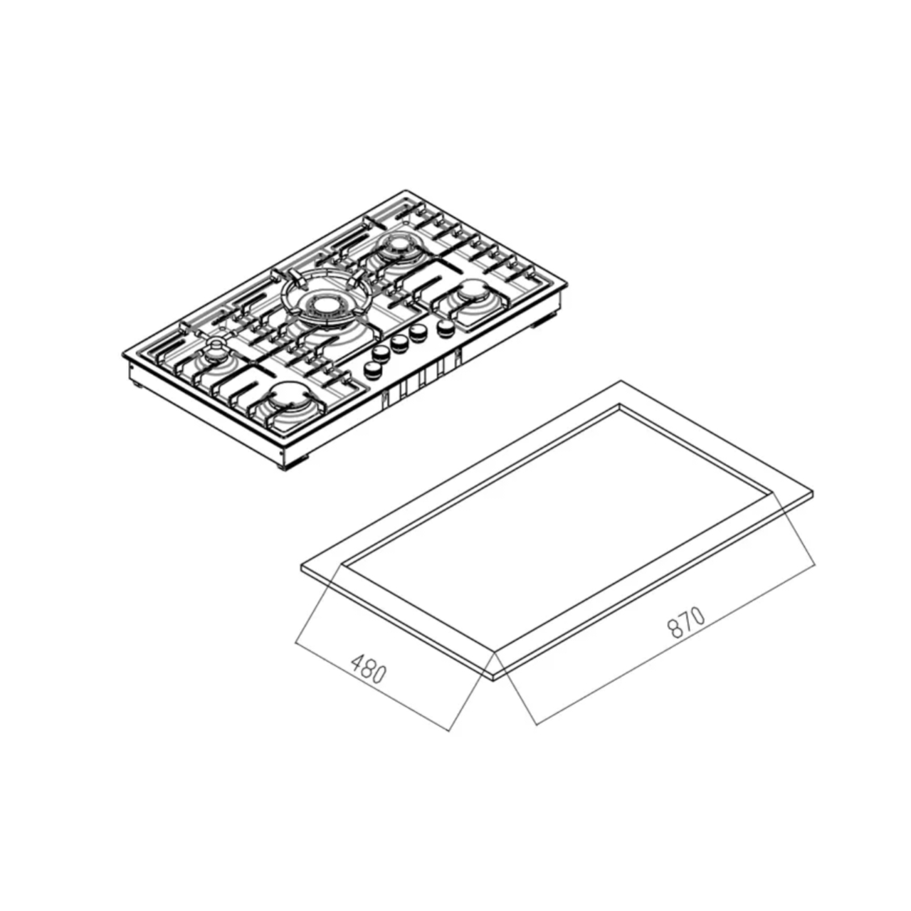 اجاق گاز کن مدل پولاریس Polaris مولتی استپ با قطعات ایتالیایی