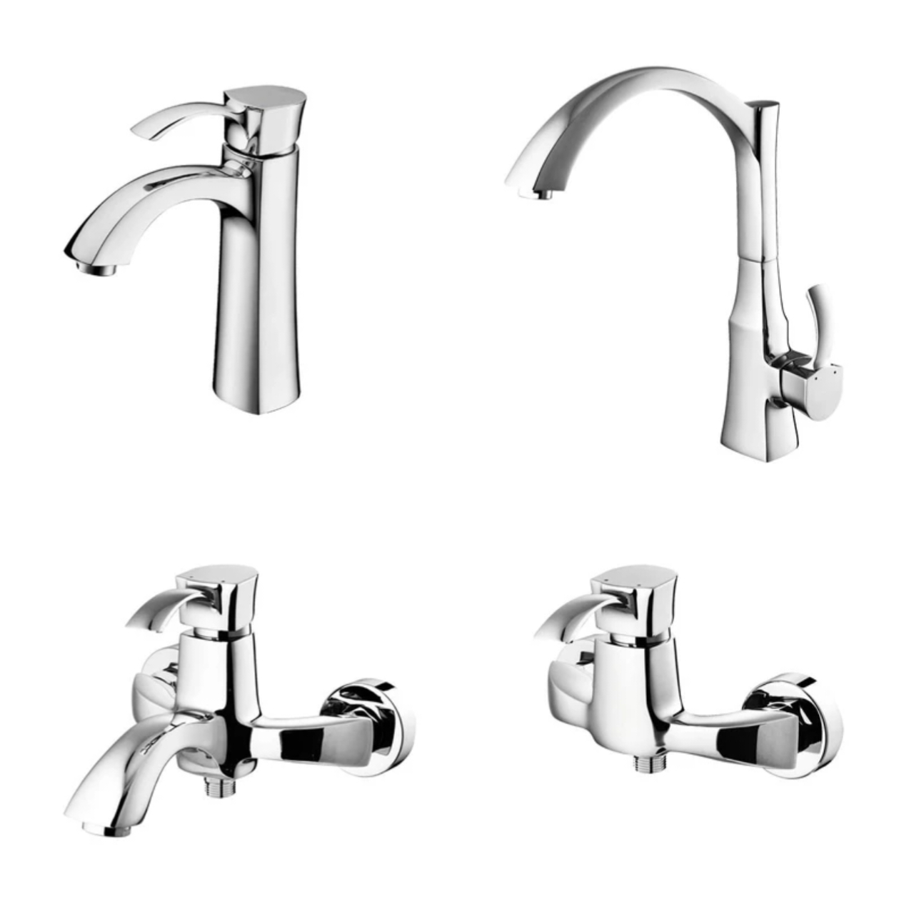 ست چهار تکه شیرآلات شادان مدل ویسنتین Visentin