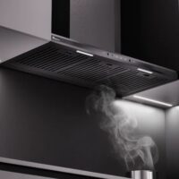 هود شومینه ای فلت بیمکث مدل 1301 سایز 90 مشکی