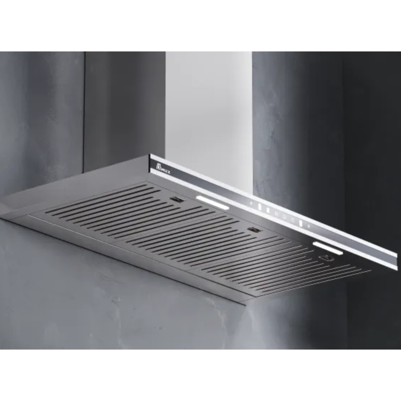 هود شومینه ای فلت بیمکث مدل 1301 سایز 90 استیل