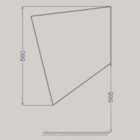 روشویی نیم پایه والهنگ گلسار مدل الگانت