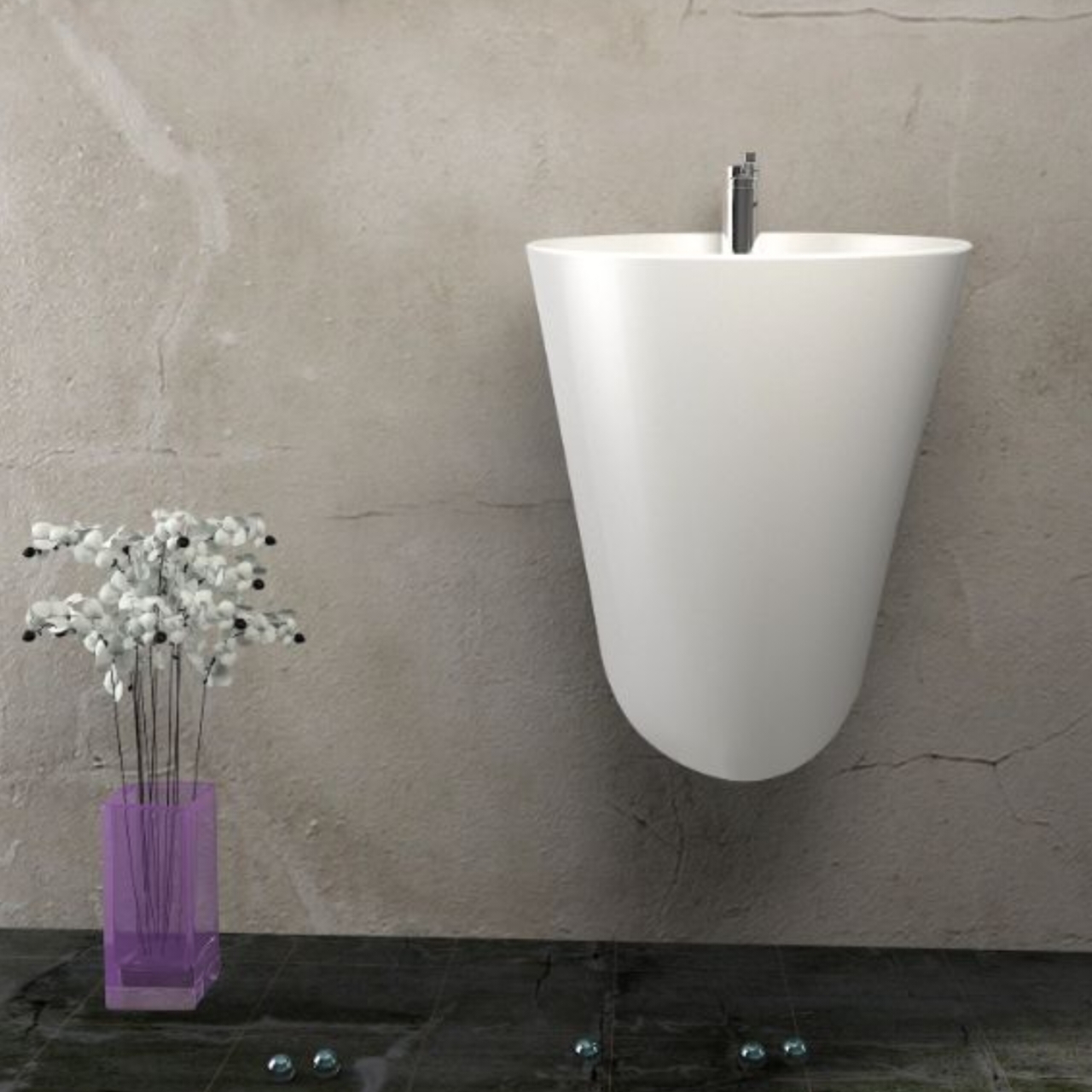 روشویی نیم پایه والهنگ گلسار مدل الگانت