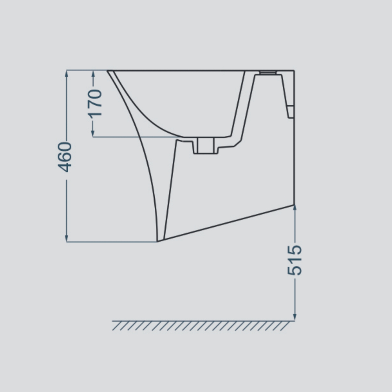 روشویی نیم پایه والهنگ گلسار مدل رومنس