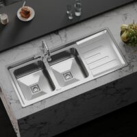 سینک ظرفشویی توکار بیمکث مدل 4404