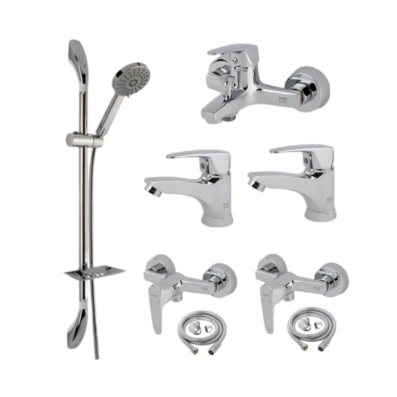 ست هشت تکه کسری مدل سانا کروم