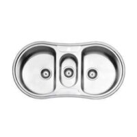 سينک ظرفشویی توکار استیل البرز مدل 720 سایز 50 dis