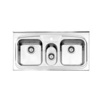 سينک ظرفشویی روکار استیل البرز مدل 620/50 لگن وسط dis