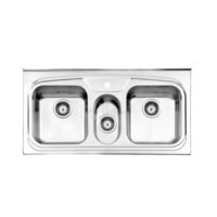 سينک ظرفشویی روکار استیل البرز مدل 620/60 لگن وسط dis