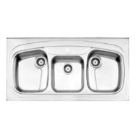 سينک ظرفشویی روکار استیل البرز مدل 624 سایز 60 dis