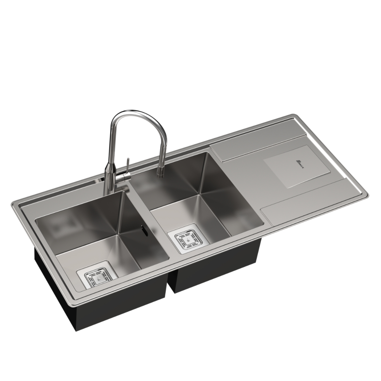 سینک ظرفشویی باکسی توکار بیمکث مدل 741