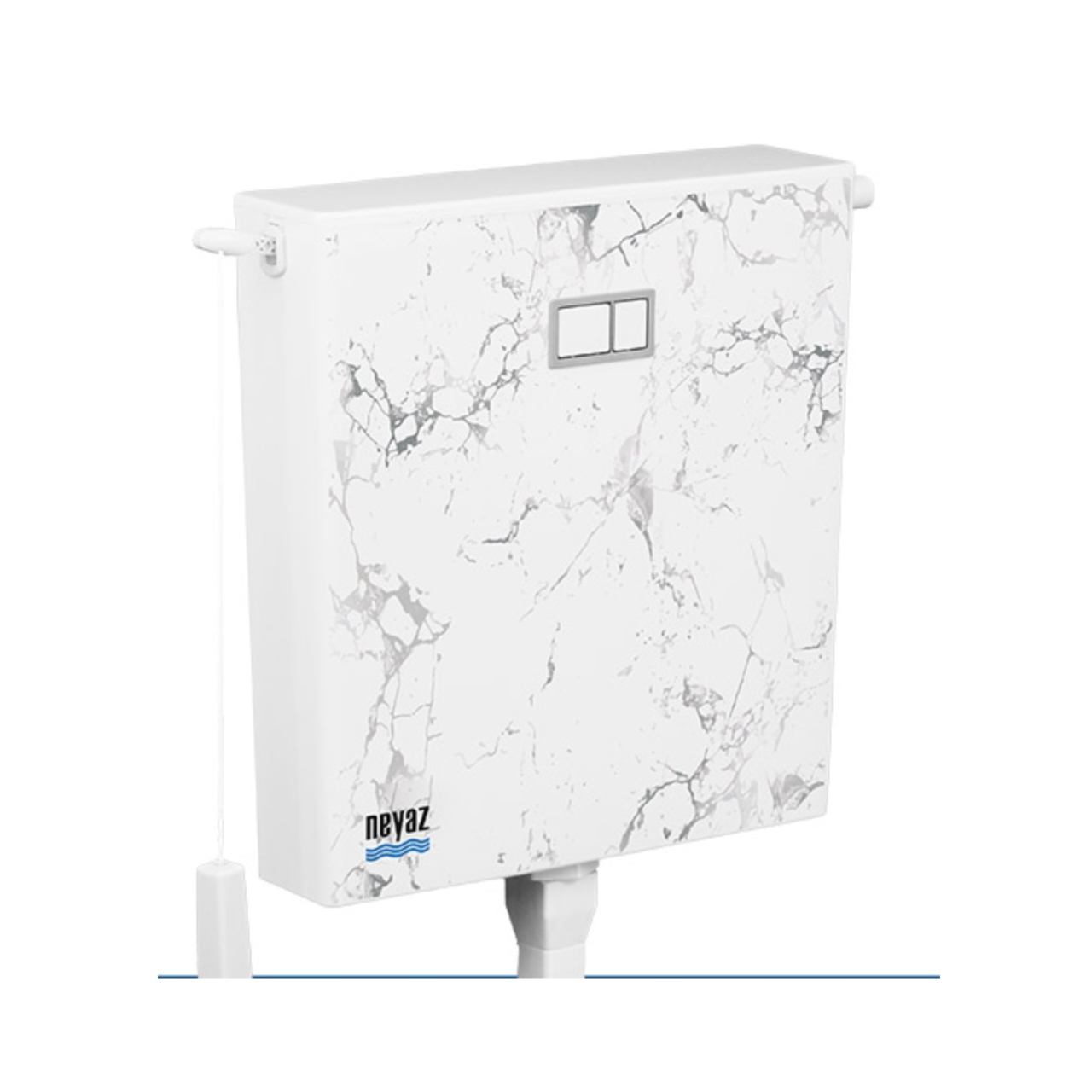 فلاش تانک نیاز مدل ماربل نقره ای